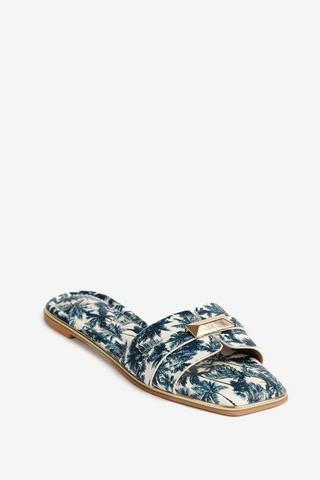 PRINTED SLIP ON SANDALS