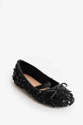 SEQUINS PUMP BLACK