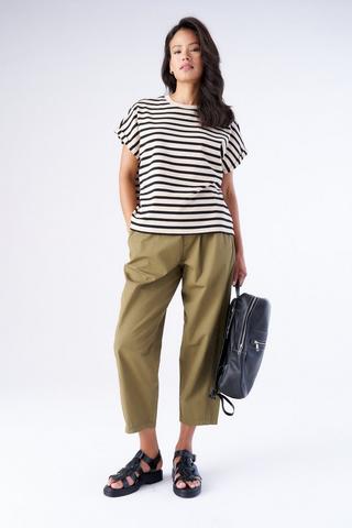 BARREL CROP PANTS FATIGUE