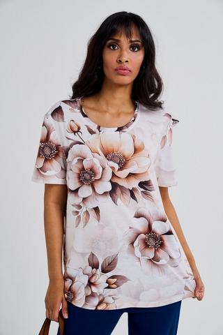 FLOWER PRINT TEE