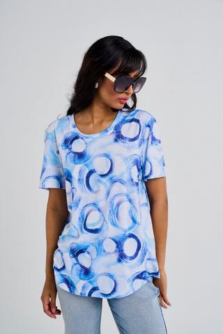 PRINTED TEE BLUE