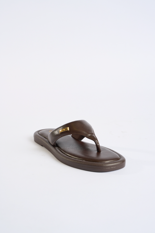 THONG SANDALS BROWN