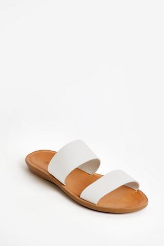 LEATHER SANDALS WHITE