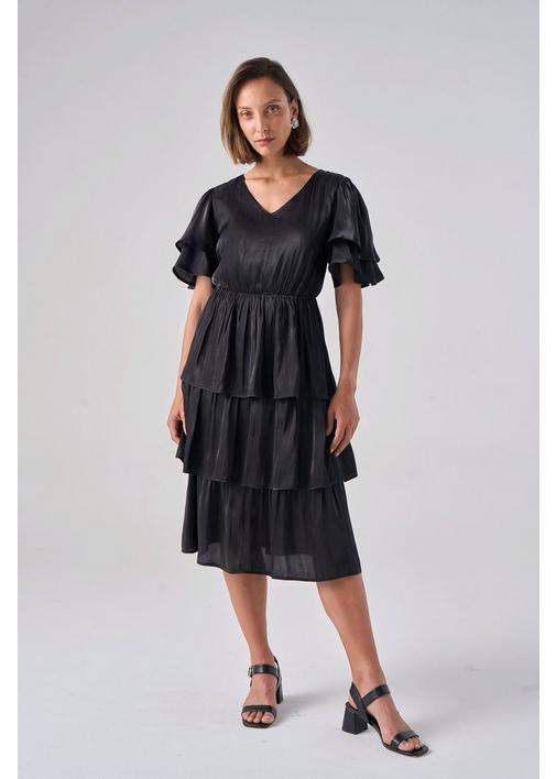 【AMERI】LUSTER TIERED LAYERED DRESS セール】LUSTER TIERED LAYERED DRESS（ドレス）｜Ameri（アメリ）の