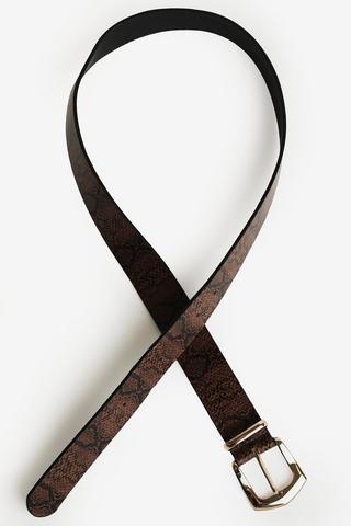 SNAKE PRINT BELT