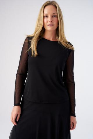MESH TOP BLACK