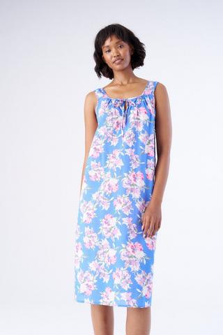 FLORAL PRINT WOVEN SLEEP DRESS