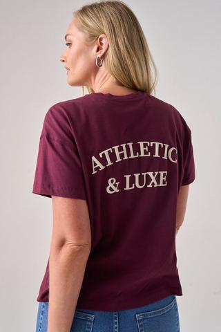 GYM TEE BURGUNDY