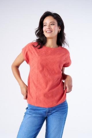 BOXY TOP ANGLAISE RUST