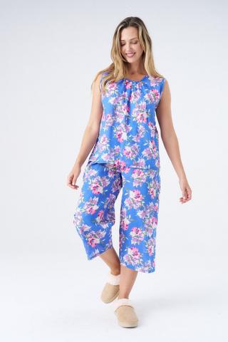 WOVEN SLEEP SET FLORAL