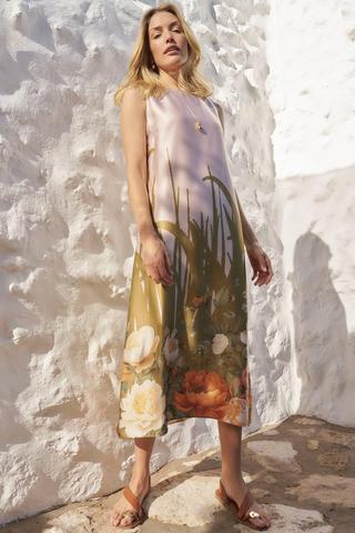 FLORAL BORDER DRESS