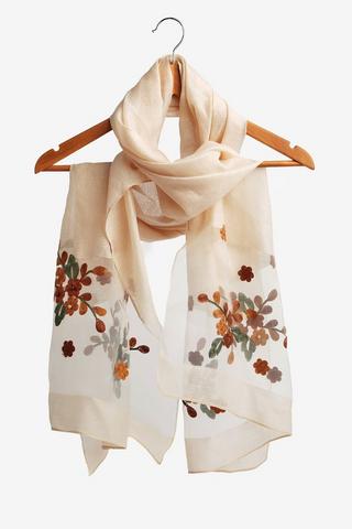 LIGHT WEIGHT EMBROIDERED SCARF