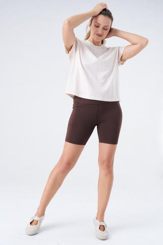GYM SHORTS CHOCOLATE BROWN