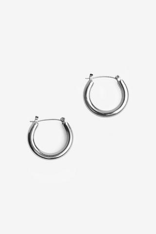 SILVER HOOP EARRINGS