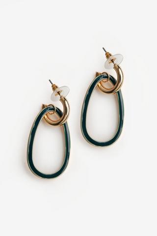 GREEN DROP EARRINGS