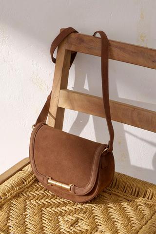 SUEDE FEEL CROSSBODY BAG