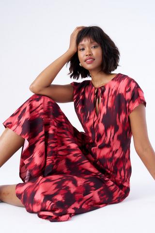 ABSTRACT ALINE DRESS