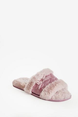 SATIN SLIPPERS PINK