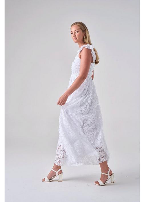 black dress with lace sides Echo Mini Dress