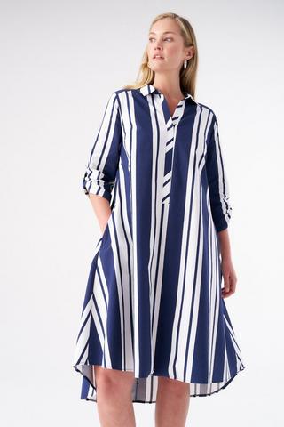 STRIPE A-LINE DRESS