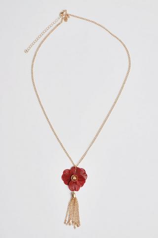 FLOWER PENDANT NECKLACE