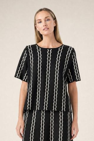 KNIT TOP MONOCHROME