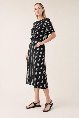 KNIT ALINE SKIRT BLACK