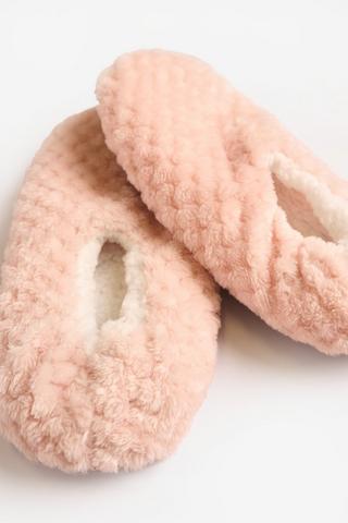 SLIPPER SOCKS BLUSH PINK