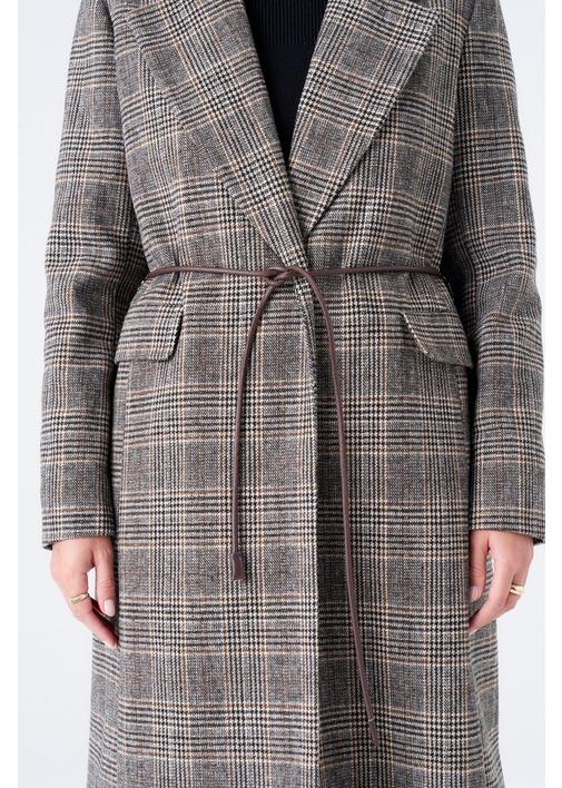 MELTON CHECK COAT,Sheet Street,natural,,natural,miladys,plain