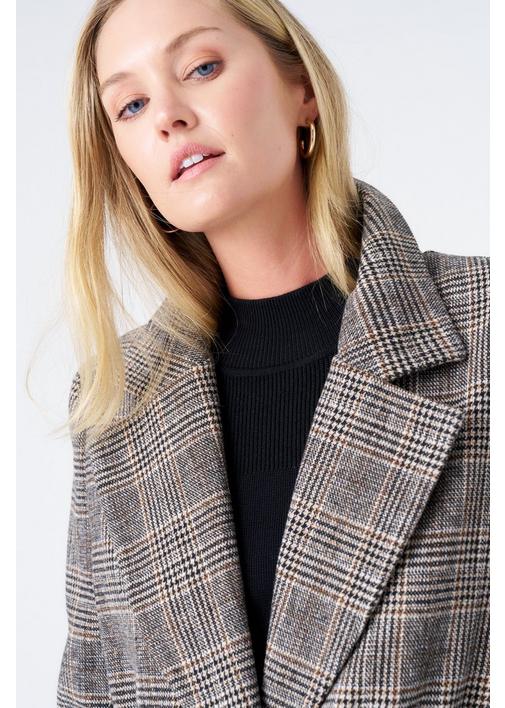 MELTON CHECK COAT,Sheet Street,natural,,natural,miladys,plain