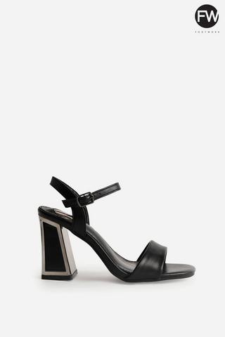BLOCK HEELS BLACK - Footwork