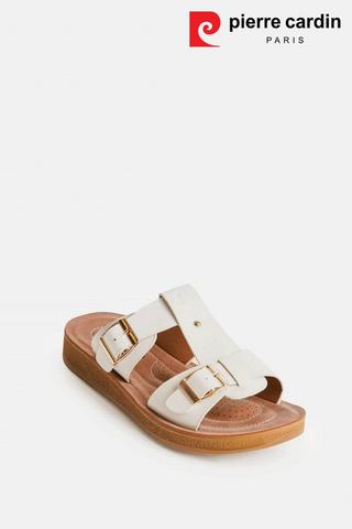 DOUBLE BUCKLE SANDALS - Pierre Cardin