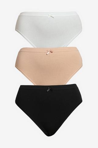 3 PACK HIGH CUT PANTIES