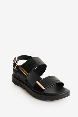 VELCRO WEDGE SANDALS - Pierre Cardin