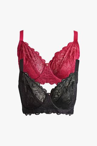 2 PACK ALL OVER LACE BRA
