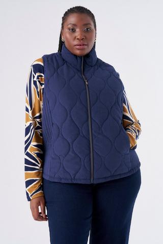 PUFFER GILET NAVY