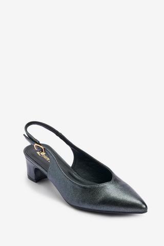 BLACK SLINGBACK HEELS - Pierre Cardin