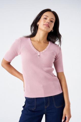 KNIT TOP PINK