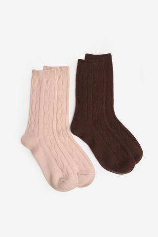 2PACK TEXTURED SOCKS