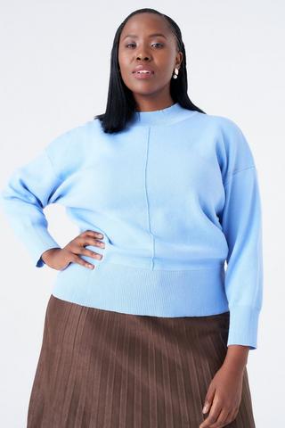 KNIT PULLOVER BABY BLUE