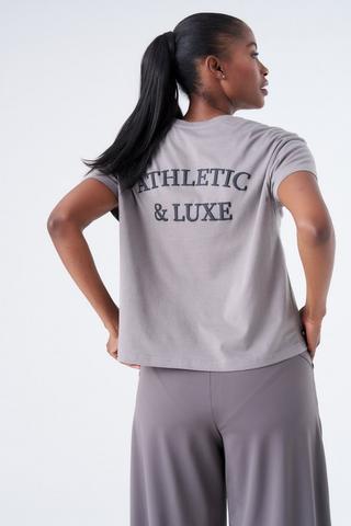 GYM BOXY TEE CEMENT
