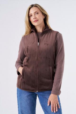 SHERPA GILET CHOC BROWN