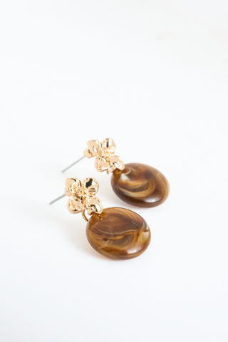 MARBLE DROP EARRINGS
