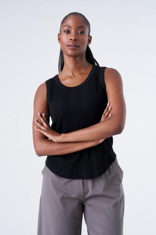 RIB TANK BLACK
