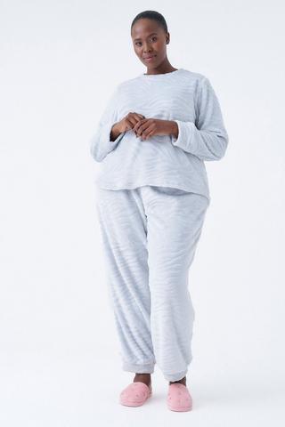 EMBOSSED SLEEP SET GREY