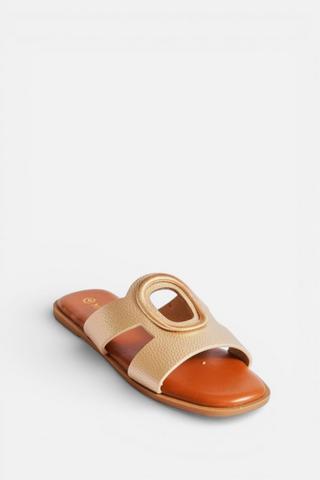 MULE SANDALS GOLD