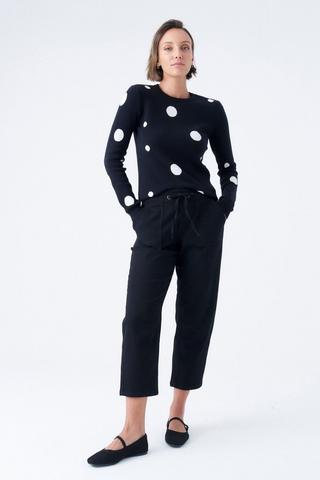 WONDERFIT TAPERED DENIM JOGGERS BLACK