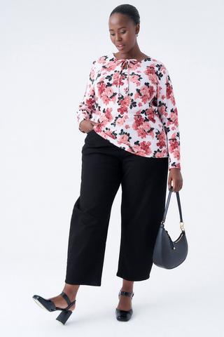 BARREL DENIM JEANS BLACK