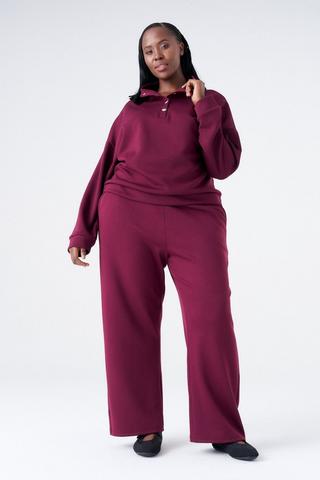 ULTRA SOFT TRACK PANTS BURGUNDY