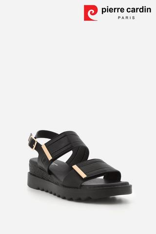 VELCRO WEDGE SANDALS - Pierre Cardin